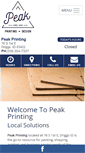 Mobile Screenshot of peakprinting.net