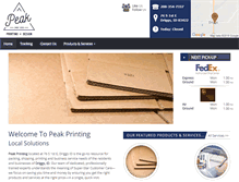 Tablet Screenshot of peakprinting.net